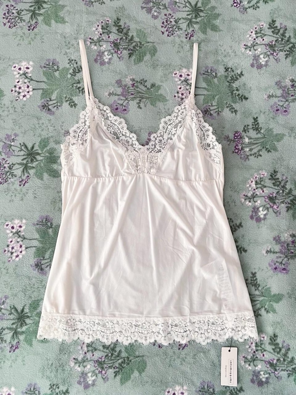 Intimissimi Self Love Microfiber Lace Tank Top 🤍